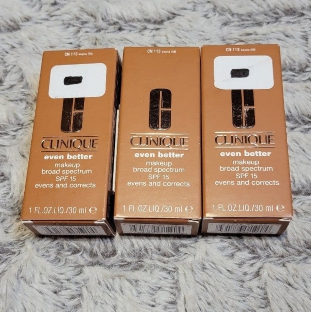 NWT! CLINIQUE Even Better Makeup Broad Spectrum SPF 15 Bundle